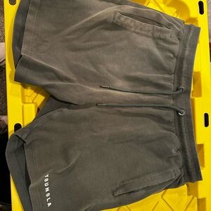 YoungLA Men's Charcoal Athletic Shorts